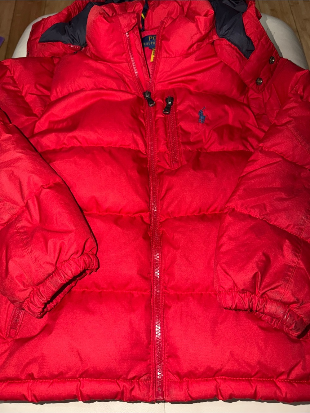 Polo by Ralph Lauren Kids Bright Red Puffer Jacket with Hood - Picture 2 of 9